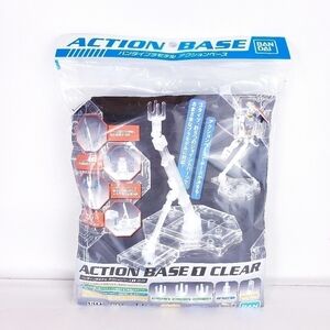 New Bandai Hobby Action Base 1 Display Stand (1/100 Scale), Clear